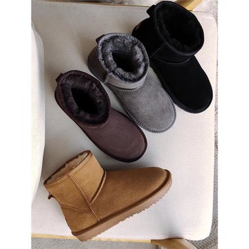 雪地靴女短筒2025冬百搭學生雪地棉加厚大碼情侶平跟防滑保暖棉鞋