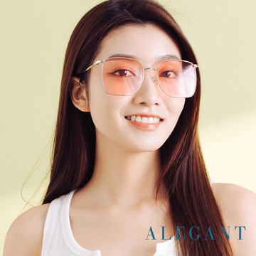 ALEGANT時尚格調石英粉幾何線條銀色方框墨鏡│UV400太陽眼鏡│歐胡島的泳池派對