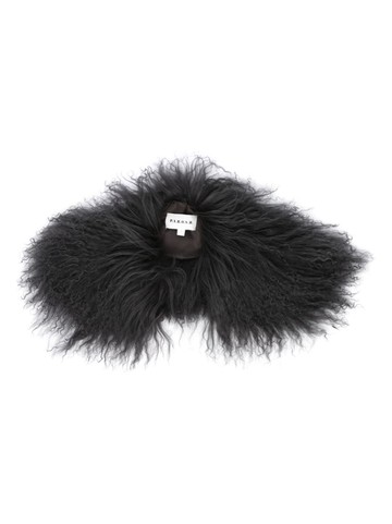 P.A.R.O.S.H. - detachable fur collar - women - Goat Fur/Polyester - M - Grey