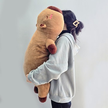 達達樂園 水豚身體抱枕玩偶  100cm  棕色  1個