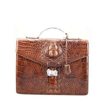 真鱷魚皮男包 男士手提包真皮商務斜挎包單肩包男款電腦公文包包