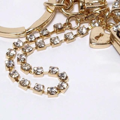 本日価格⭐️A731⭐️ d.i.a ♥ リング ヒョウ柄 y2k ホルターネック ヒョウ柄 キーホルダー アクセサリー バッグ ストーン キラキラ