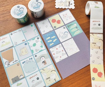 【唐小糖】Forest森林系列 可愛便簽卷/手賬便簽卷/帶螞蟻線