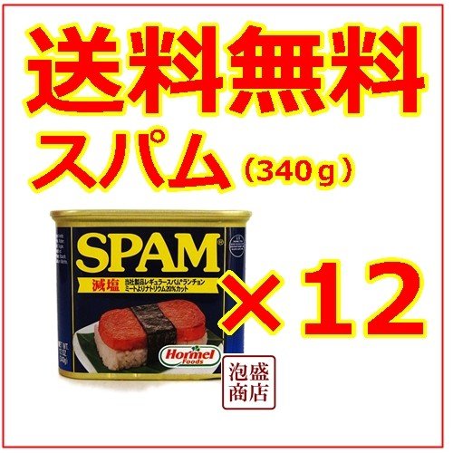 スパム SPAM 減塩ポークランチョンミート 12缶 沖縄お土産