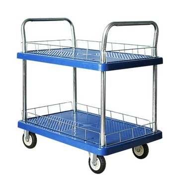 免運/公司貨 小推車 烏龜車 平板車 雙層手推車多層工具車三層倉庫置物車移動搬運車單層置物手推車 可開發票 全館八折 工廠現貨直銷 新品特價 h1096