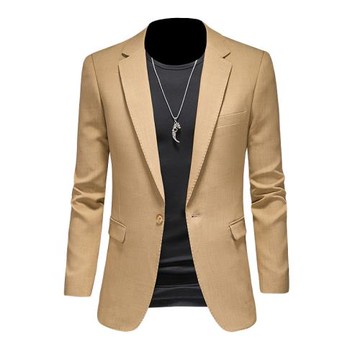 半里款-2024男士休閑西裝修身西服單西外套DX6945P175