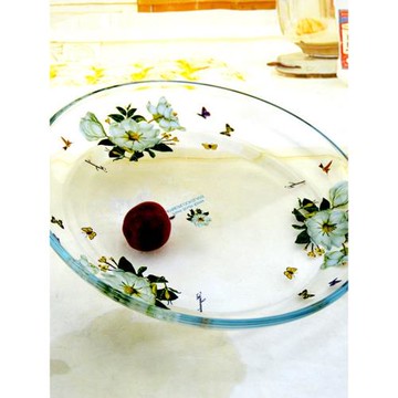 (免運)韓國玻璃餐具盤子菜盤碟子家用創意網紅水果盤西餐盤餃子湯盤微波