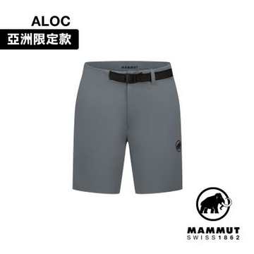 【Mammut 長毛象】Trekkers 3.0 Shorts AF W 健行防潑水短褲 地層灰藍 女款 #1023-00483