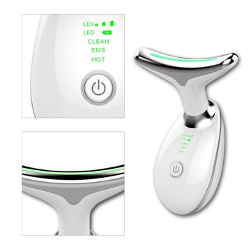 HANLIN-ES1081 輔助按摩溫熱震動傳導機 #震動 溫感 臉部按摩 美容機 保溼儀 磁熱按摩 負離子