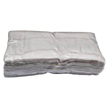 BUBUCook 長方毛巾 12條1包 6包1/  白色  1組