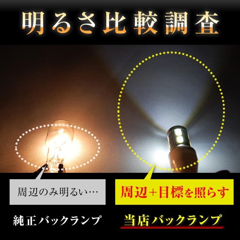 2個セット】 LEDバックランプ T10 T16 Ｔ20 Cree ヴィッツ 130系 後期 SMD ホワイト 白 バックライト LEDバルブ 高品質  爆光 明るい | LINEショッピング