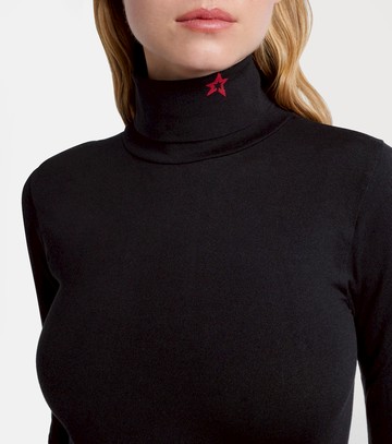 Perfect Moment Turtleneck wool-blend jersey bodysuit