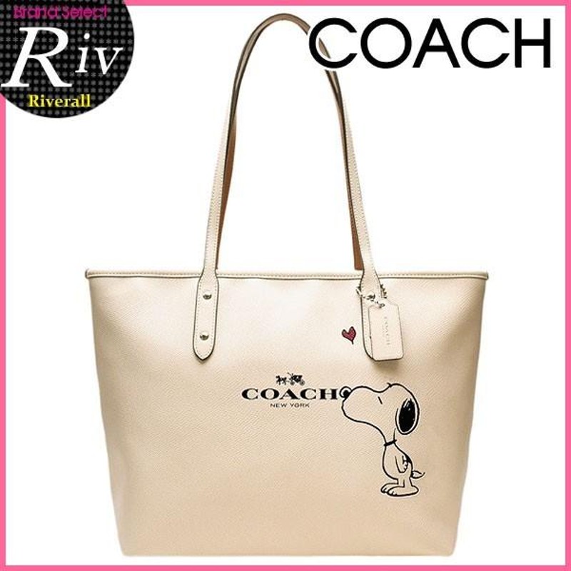 COACH スヌーピー トートバッグ - バッグ