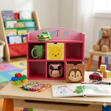 ONE生活 迪士尼多格二抽展示架/收納盒/多格展示架(迪士尼展示收納盒)