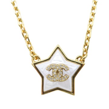 CHANEL 香奈兒 金色 鍍金 星星造型 CC 項鏈 ABC405 【二手名牌BRAND OFF】