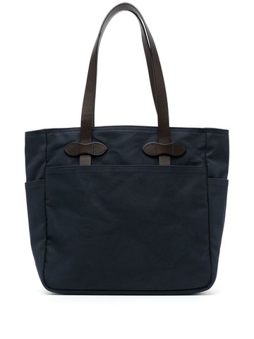 Filson - flat top-handle tote bag - unisex - Cotton/Leather - One Size - Blue