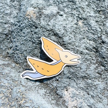 翼龍(白臉) 恐龍季 大貼紙