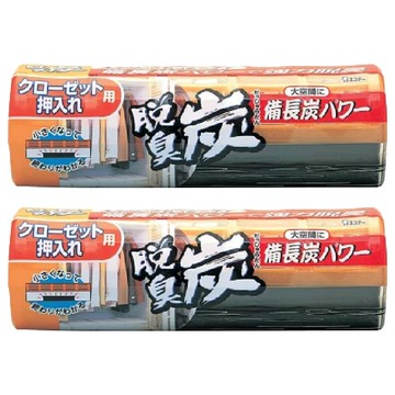 ST 雞仔牌 脫臭炭 衣櫃用 搭配備長炭與活性炭的消臭劑 強力除臭  300g  2盒