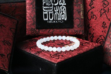 原礦無染色白月光石 6mm 月光石隔珠 佛珠 念珠 客製化設計 礦石