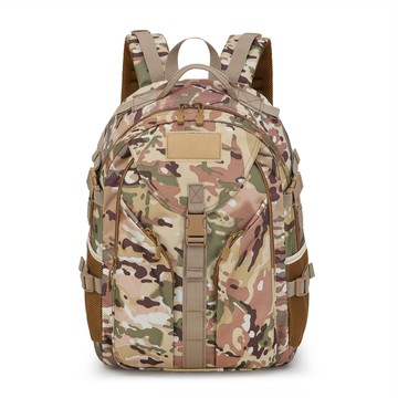 新款男士雙背包徒步越野露營旅行雙肩包男款迷彩運動戶外戰術背包鑫弘-戶外運動