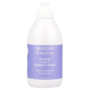 MOOGOO 2-IN-1小小牛泡泡浴露  1000ml  1瓶
