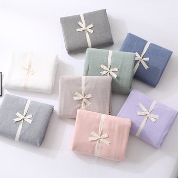 全棉水洗棉床單單件純棉單人宿舍1.5米純色雙人床笠床罩2.0m床