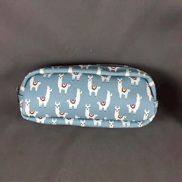 【滿滿羊駝筆袋】防水筆袋 筆袋 鉛筆盒 文具收納 化妝包 羊駝 草尼馬 可愛卡通 文具袋 大容量筆袋 學生鉛筆袋 收納袋