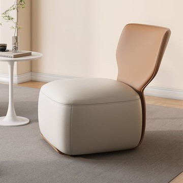公司貨 免運 意式輕奢高端風休閑椅客廳可旋轉單人沙發北歐臥室陽臺懶人沙發椅45S 快速出貨