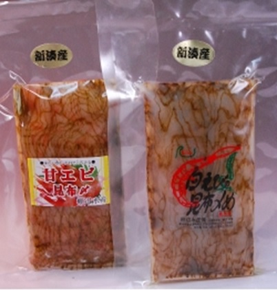 シロエビ昆布締め甘えび昆布締めセット（各80g）