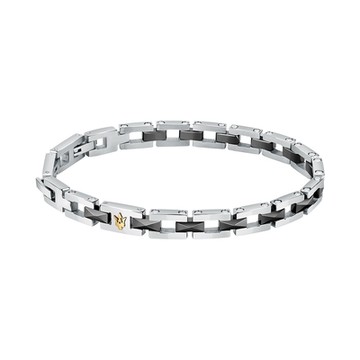 MASERATI 瑪莎拉蒂 Ceramic 陶瓷三叉戟不鏽鋼手鍊 新年開運 送禮推薦