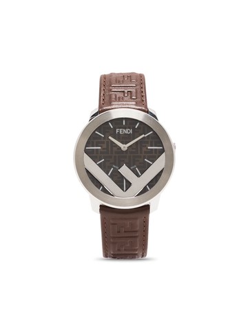 FENDI - F is Fendi 41mm - unisex - Calf Leather/stainless steel/Sapphire Crystal - One Size - Brown