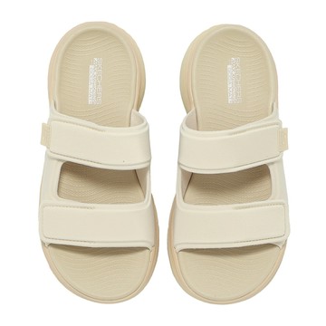 Skechers 拖鞋 Max Cushioning Elite 2.0 女鞋 米橘 厚底 141610NAT