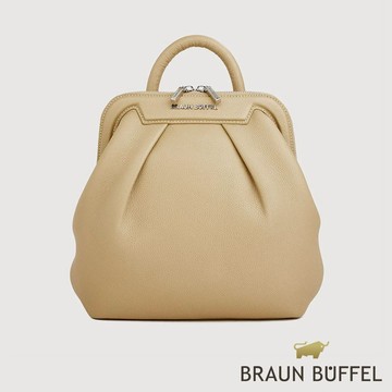 【BRAUN BUFFEL】安娜格-C 後背包-淺棕色(德國小金牛台灣總代理)/BF859-71-CR