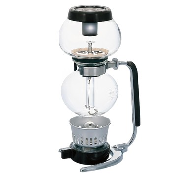 HARIO 好璃奧 摩卡虹吸壺  透明色 + 銀色 + 黑色  1個