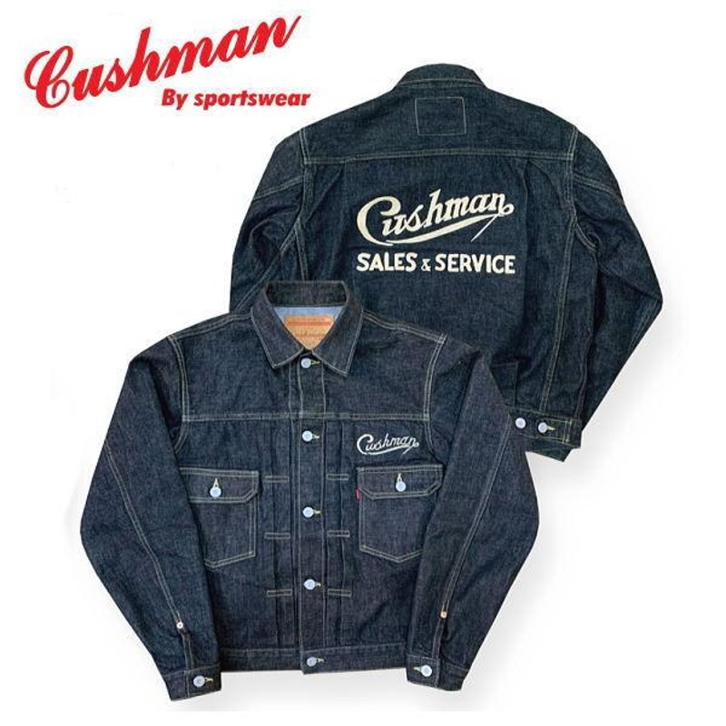 クッシュマン 13.5oz DENIM 2ND.MODEL JACKET−EMBROIDERY− CUSHMAN