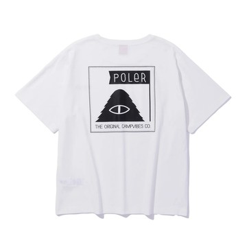 日本限定 POLER  FURRY FONT TEE- 毛毛字POLER 寬鬆版型短袖T恤 / 白