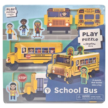 Storytime TOYS 拼圖校車，1盒，3歲以上  10片  校車