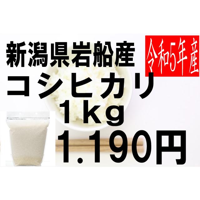 米　令和5年度産　新潟県　岩船産　コシヒカリ 1kg