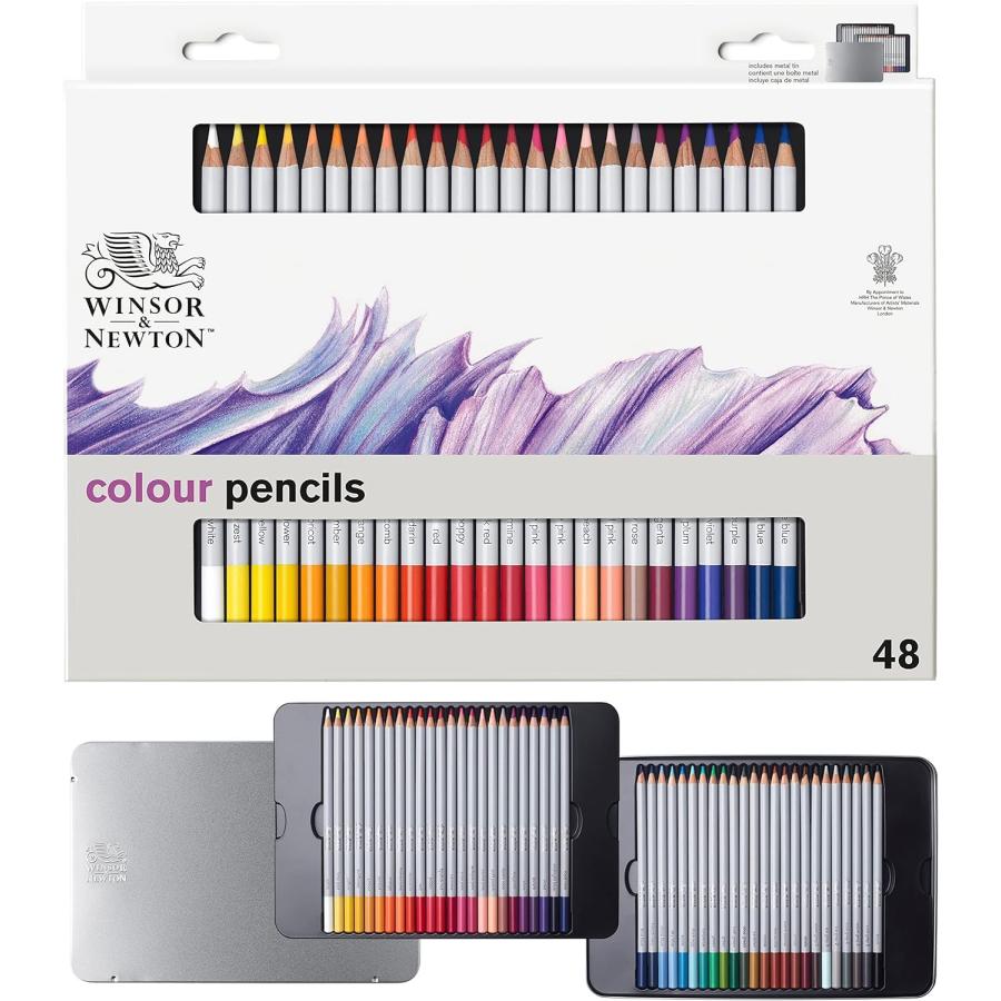 Winsor Newton スタジオコレクション 色鉛筆 柔らかい芯 描画用鉛筆 アーティスト品