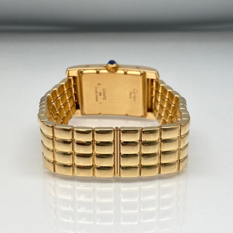 【OH済】Cartier TANK LM K18 金無垢　腕時計　クォーツ HA-6488| タンク ルイ カルティエ Ref.811002 18KYG 金無垢