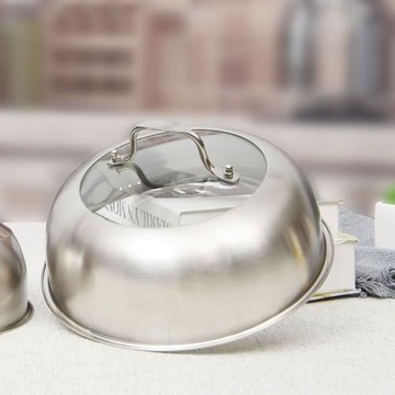 不銹鋼鍋蓋食品級蒸鍋蓋子高蓋加厚炒鍋蓋加高拱形炒鼎蓋