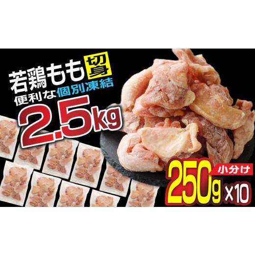 ふるさと納税 宮崎県 新富町 小分けで便利［250g×10袋］若鳥もも肉 個別凍結 宮崎県産