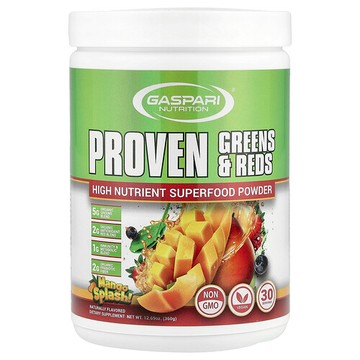 Gaspari Nutrition, 證明綠色/紅色，芒果味，12.69 盎司（360 克）