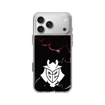 iPhone 17 Pro Max Clear Case（相機按鈕） 透明 - G2 Esports - G2 Logo Marble