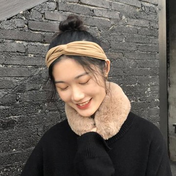 韓版獺兔毛圍脖女秋冬季仿皮草百搭瀨毛毛圍巾ins少女心毛絨脖套