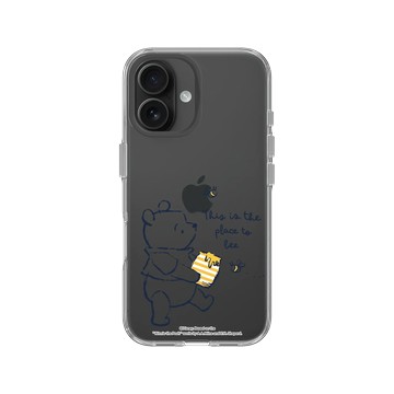 iPhone 16 Clear 透明 - 迪士尼-小熊維尼 Disney Winnie The Pooh - 維尼與蜂蜜