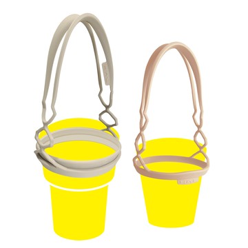 [HhL] 拎杯家族-飲料提袋(拎杯+拎大杯+拎環)組 | 沙色+伯爵奶