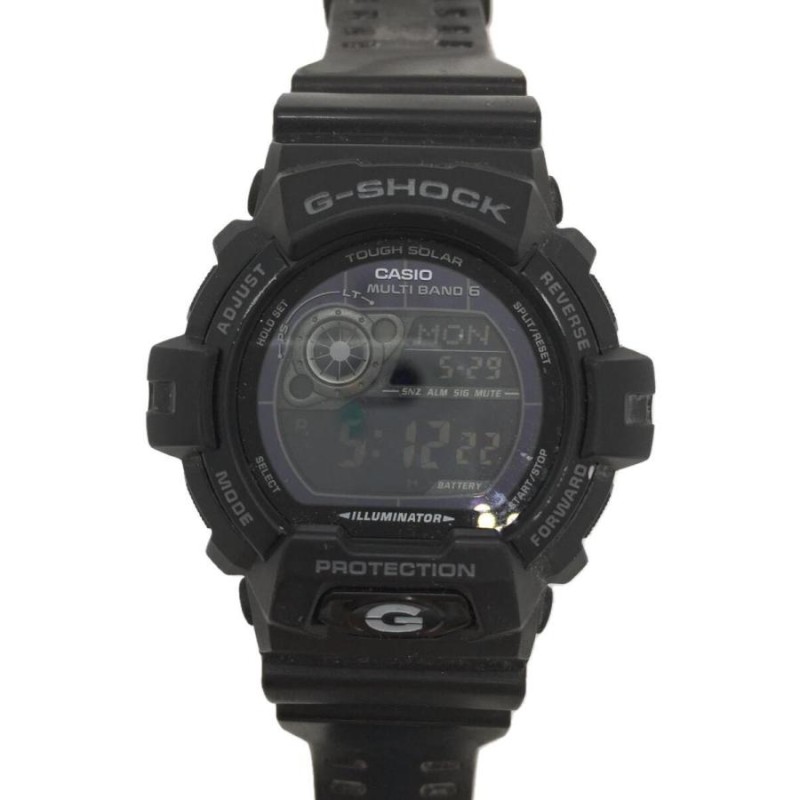 ソーラー腕時計・G-SHOCK/アナログ/BLK - 腕時計