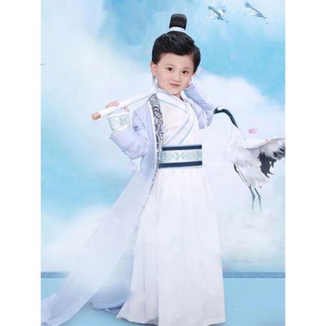 幼兒童古裝漢服男童男孩唐朝宋朝古代小王爺公子大俠客表演出服裝