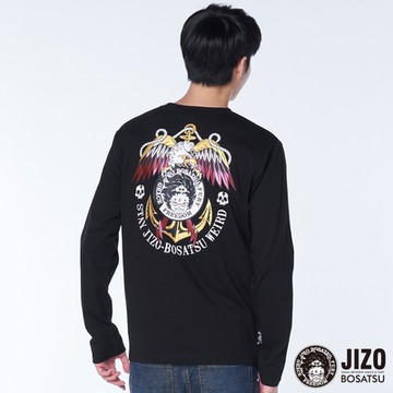 地藏小王 BLUE WAY –地藏海錨老鷹薄長TEE(黑)